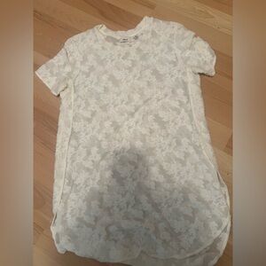 Wilfred Cream Floral Lace Top XXS